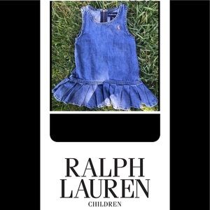 Ralph lauren Denim dress 18 mo kids